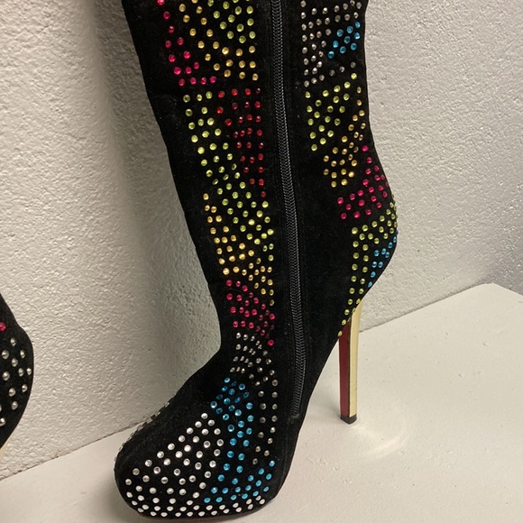 Rhinestone Boots - size 10 - Picture 3 of 8